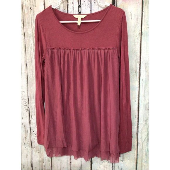 Matilda Jane Boho Peasant Style Top Size XS Dusty Rose 🌷 - Picture 10 of 10